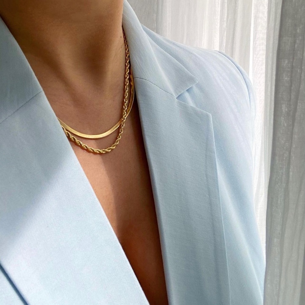 H&M Light Blue Blazer